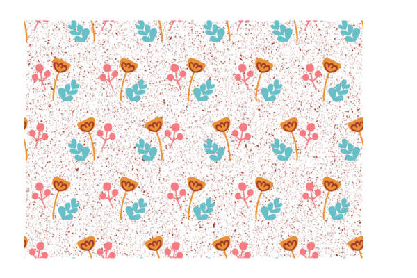 春日花卉图案服装印花面料设计,展现自然之美