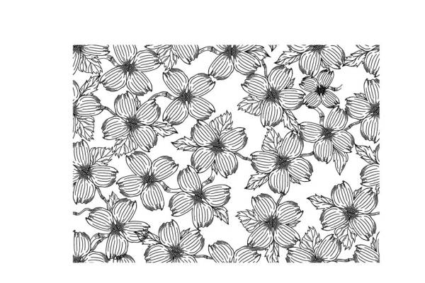 优雅花卉图案面料印花，提升服装印花设计的艺术感