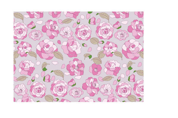 春日浪漫樱花面料印花，打造优雅女性服装印花设计