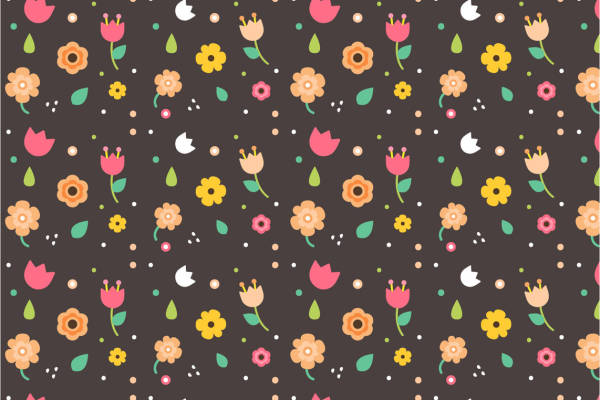 春日花园：多彩花卉图案服装印花面料