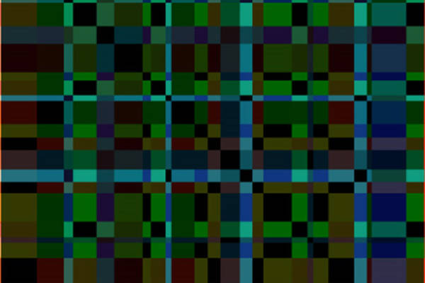 经典复古风格服装印花：多彩格纹面料印花设计