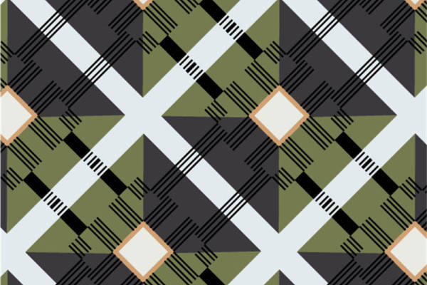 复古几何图案服装印花:经典与现代的完美结合