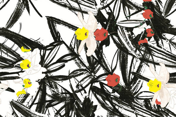 抽象艺术风格面料印花，为服装增添独特魅力