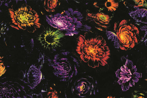 神秘花园:暗夜花卉服装印花设计