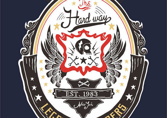 经典摩托车俱乐部裁片印花服装：硬派风格与传奇骑士