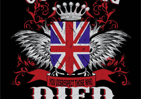 经典英国国旗裁片印花服装，致敬自由捍卫者