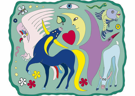 梦幻风格裁片印花服装：探索神秘生物的奇幻世界