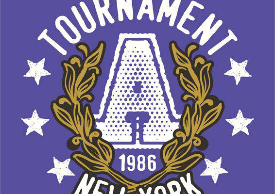 复古风格大学裁片印花服装：纽约1986年纪念版