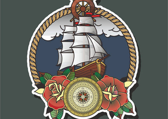 复古航海主题裁片印花服装:探索未知的海洋魅力