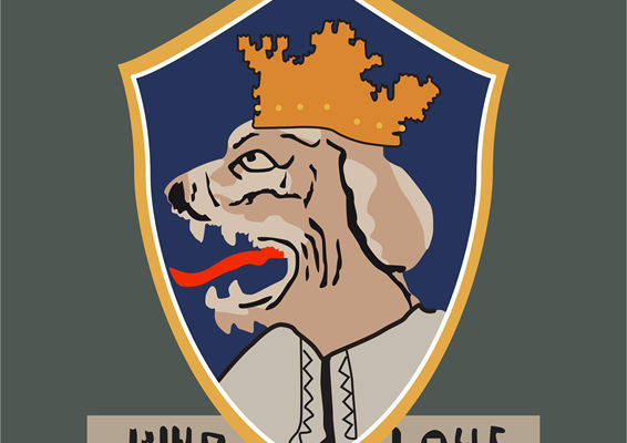 皇家风格狗头裁片印花服装,展现独特个性与尊贵