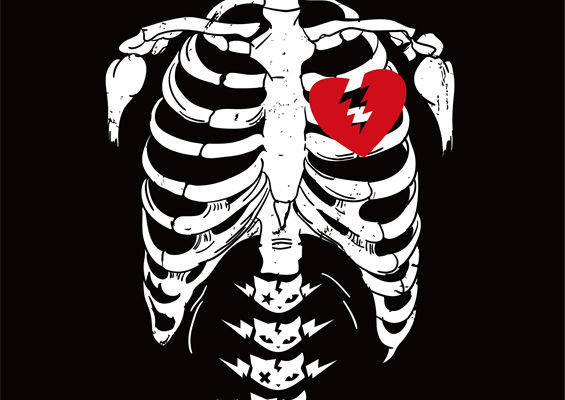 独特骷髅裁片印花服装,展现个性与时尚的完美结合