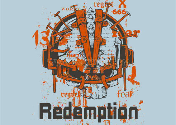 救赎主题裁片印花服装:复古机械风格与现代设计的完美融合