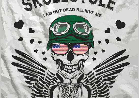 骷髅头骑行文化裁片印花服装：展现自由与叛逆精神