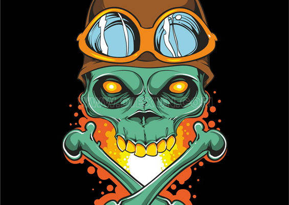 独特骷髅裁片印花服装 展现个性街头风格