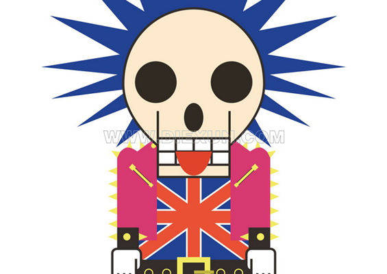 创意骷髅头裁片印花服装：个性与时尚的完美结合