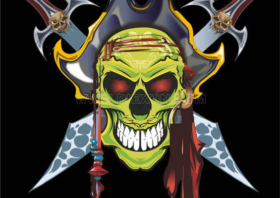 独特风格骷髅头裁片印花服装 展现个性魅力