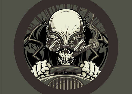 独特骷髅头裁片印花，打造个性服装印花新风尚