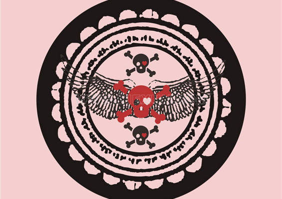 独特骷髅与翅膀裁片印花服装：展现个性与自由