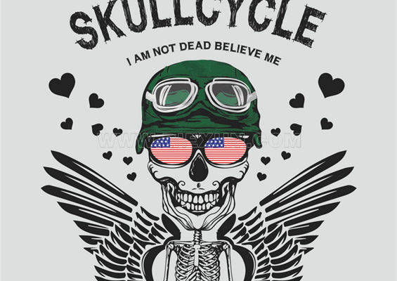 独特骷髅头裁片印花服装：展现个性与自由精神