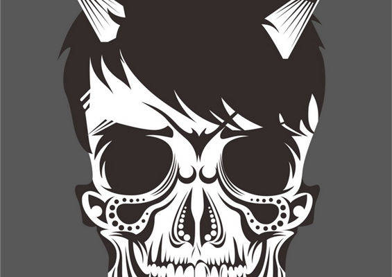 独特恶魔风格裁片印花服装，展现个性魅力