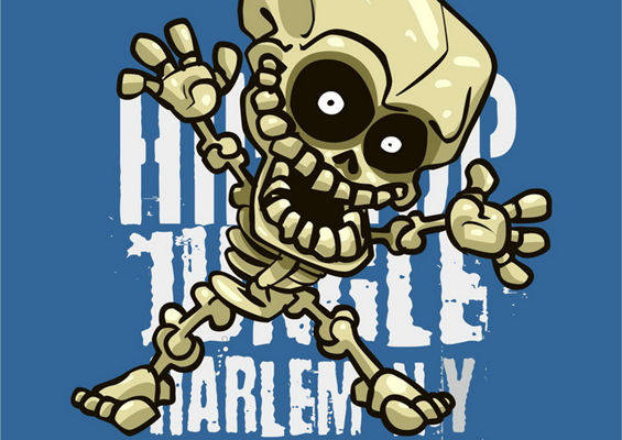 时尚骷髅裁片印花服装：纽约超级街头大赛的潮流之选