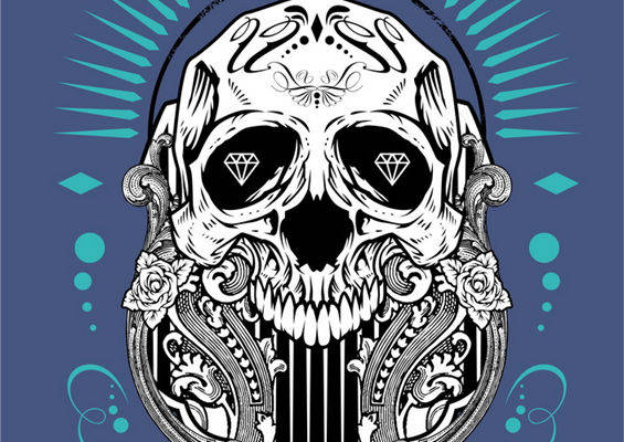 独特骷髅裁片印花服装:时尚与个性的完美结合