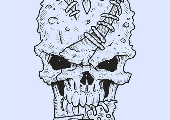 时尚骷髅头裁片印花服装:个性与艺术的完美结合