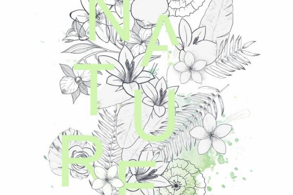 自然之美:花卉与小鸟裁片印花服装印花设计