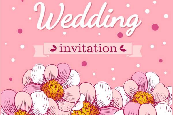 浪漫樱花裁片印花服装，打造唯美婚礼邀请函