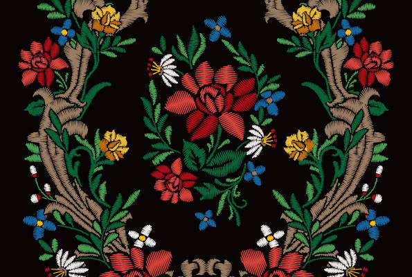 经典花卉裁片印花服装:复古风格与现代时尚的完美结合