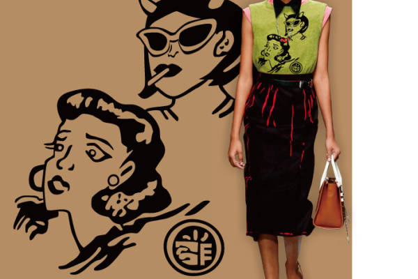 探索Prada时尚：独特的裁片印花服装与现代艺术的完美结合