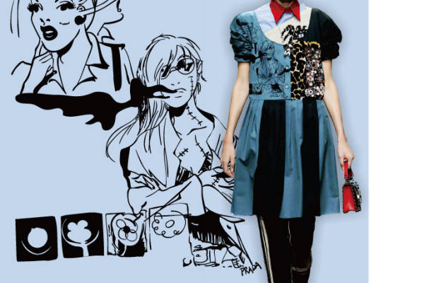 探索Prada独特裁片印花服装的时尚魅力