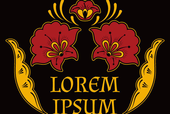 复古风格裁片印花服装:优雅花卉图案设计