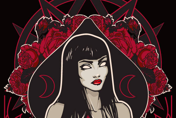 神秘女巫裁片印花服装：展现独特个性的时尚选择