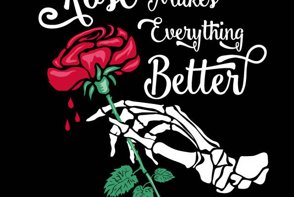 时尚骷髅玫瑰裁片印花服装:让一切更美好的神秘魅力