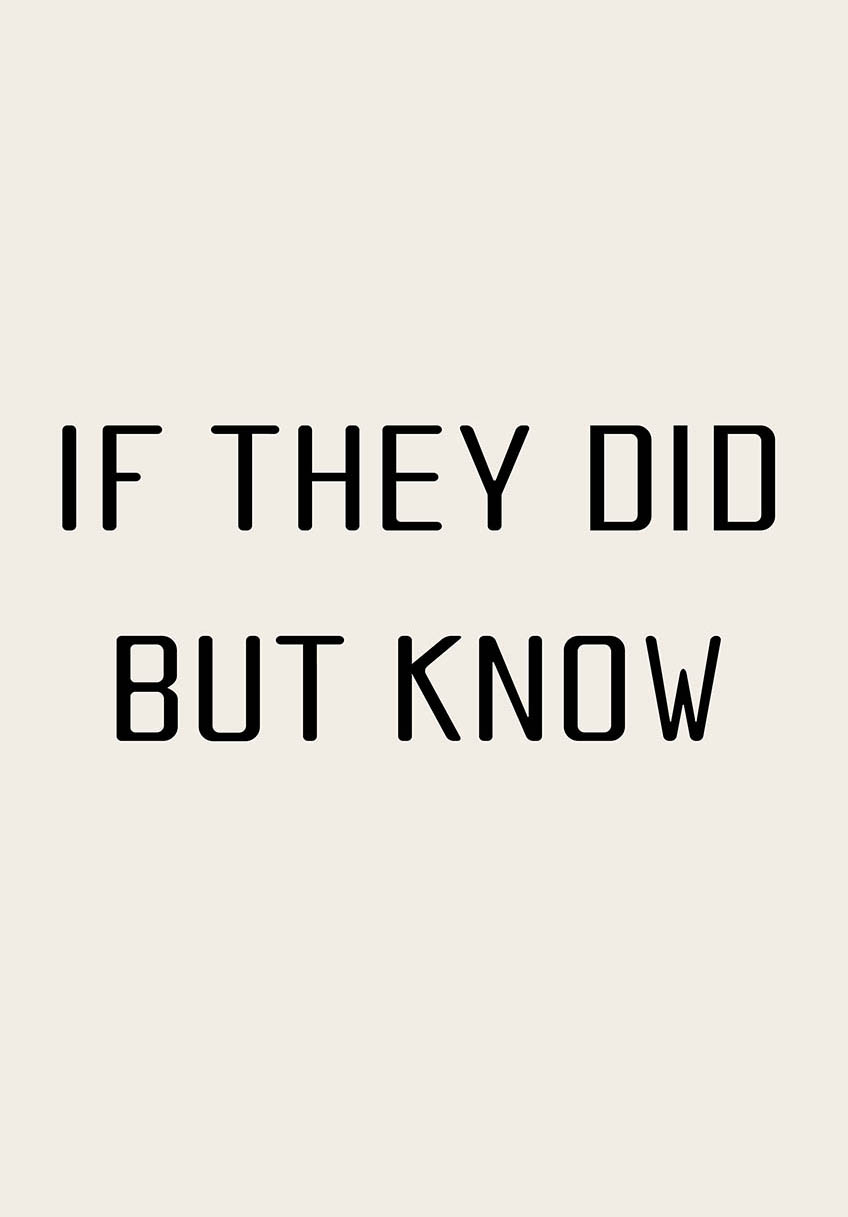 时尚个性裁片印花服装：'If They Did But Know' 独特设计