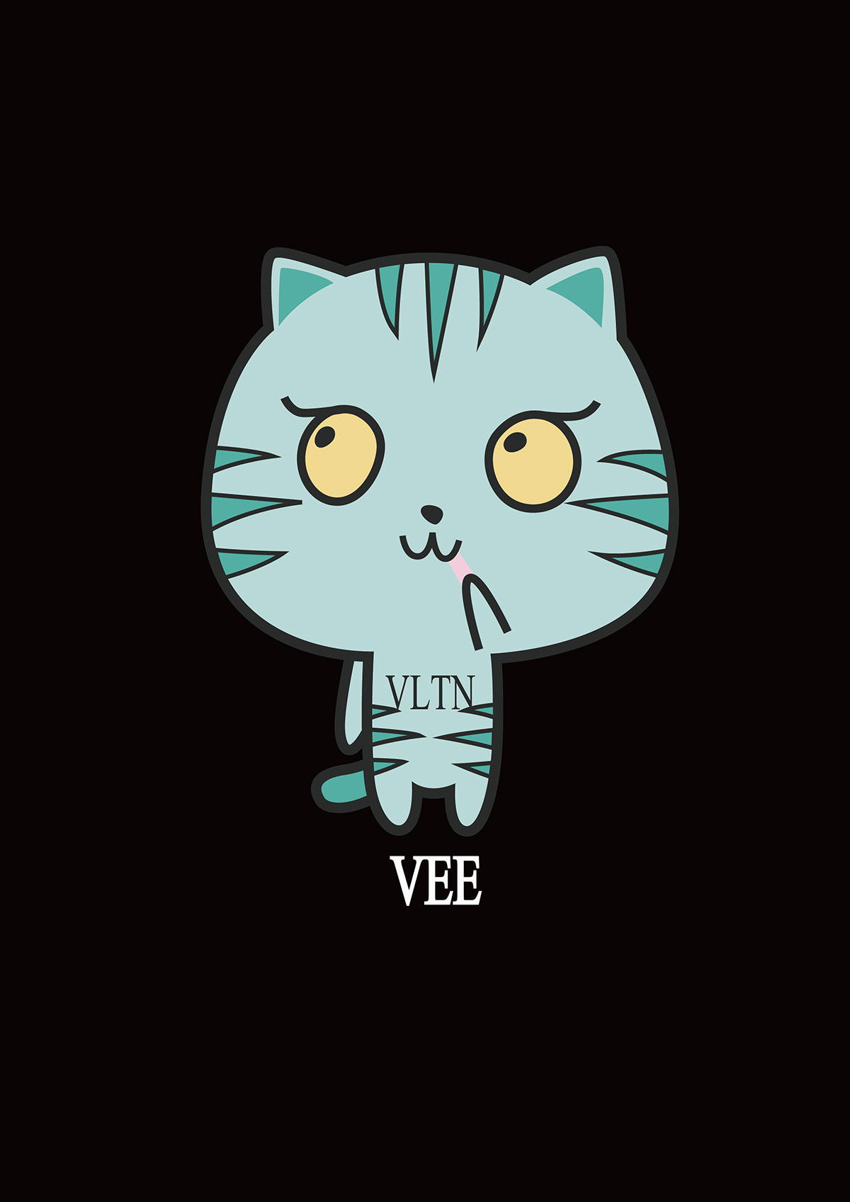 时尚猫咪裁片印花服装，打造独特个性风格