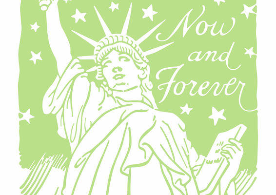 自由女神裁片印花服装:永恒自由的象征