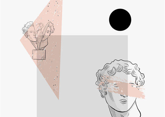 抽象艺术风格裁片印花服装印花设计