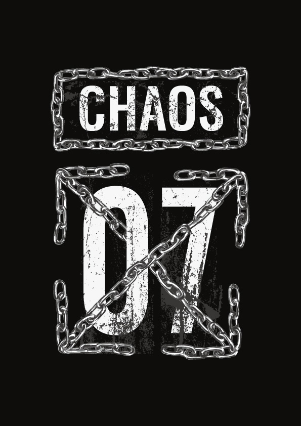 探索街头潮流：'CHAOS 07'裁片印花服装印花设计