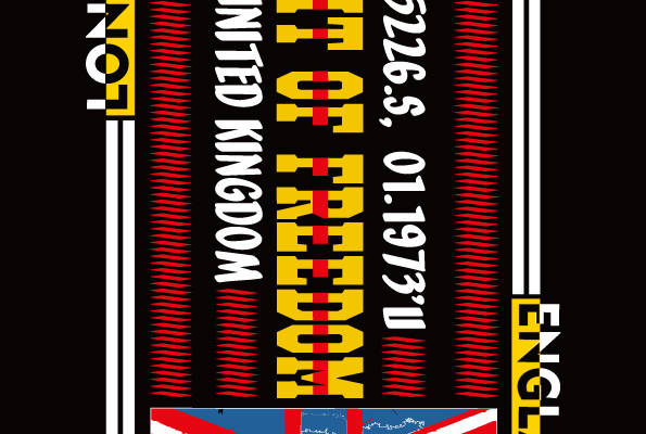 探索自由精神：英国国旗裁片印花服装印花设计