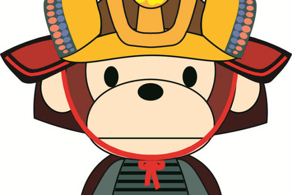 可爱卡通狗武士裁片印花服装，展现独特风格