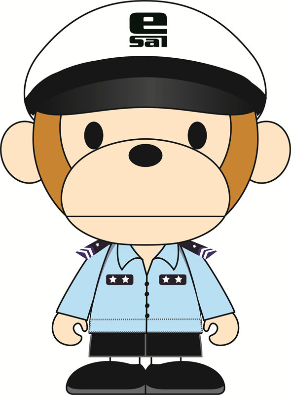 可爱卡通警察裁片印花服装：趣味与安全的完美结合