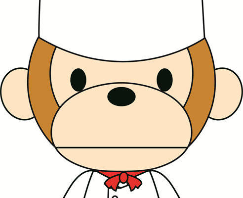 可爱卡通熊厨师裁片印花服装印花设计