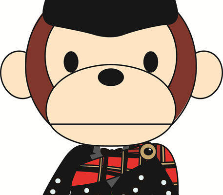 苏格兰风裁片印花服装：经典格子与熊形象的完美结合