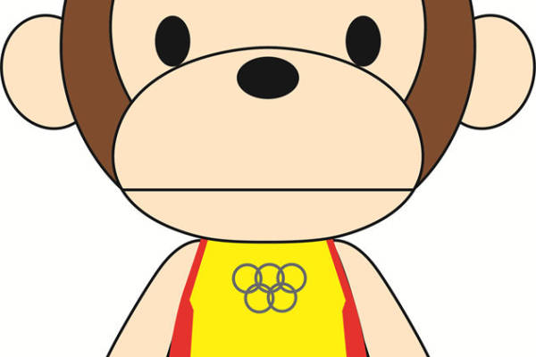 可爱卡通猴子裁片印花服装印花设计