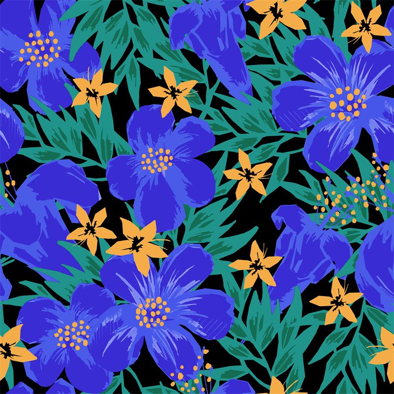 时尚花卉面料印花：春日绽放的服装印花设计