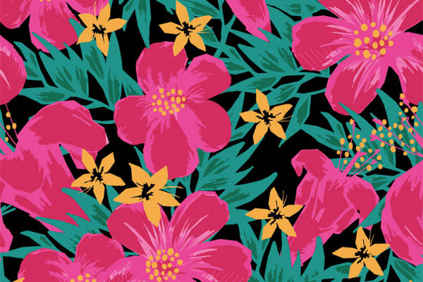 时尚花卉图案服装印花:打造春日浪漫风格