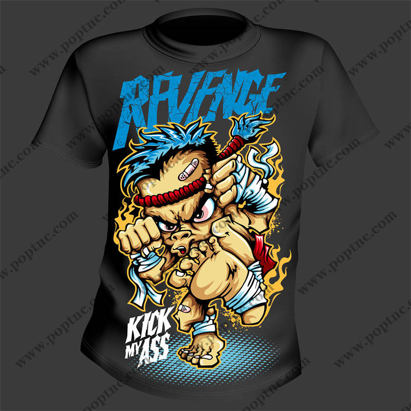 街头风动漫角色服装印花T恤,展现个性与活力