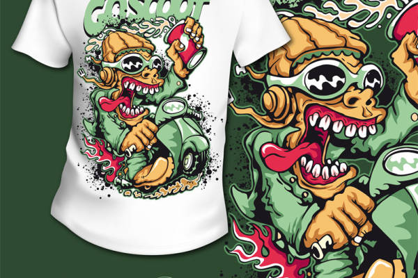 时尚街头风格服装印花:漫画T恤的趣味设计